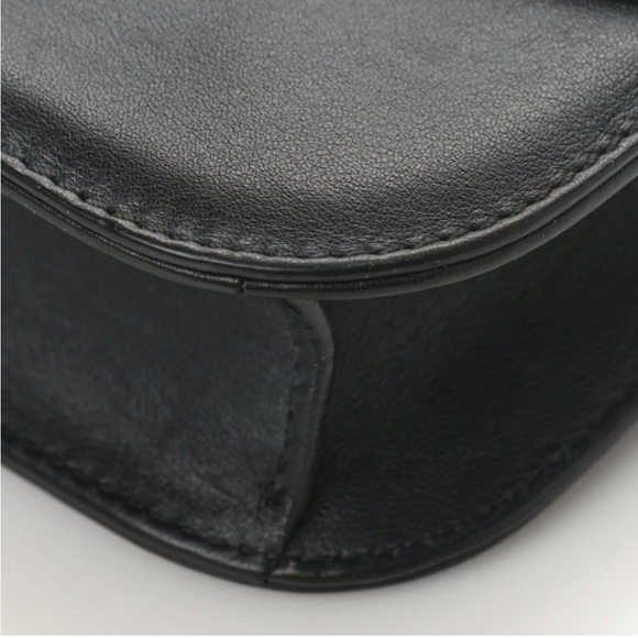 Vitello Small Glam Lock Rockstud Flap Black - Picture 8 of 9